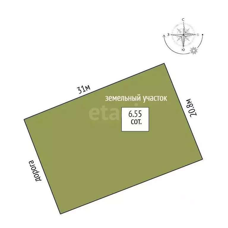 Участок в Ростовская область, Аксайский район, Ольгинское с/пос, Махин ... - Фото 2