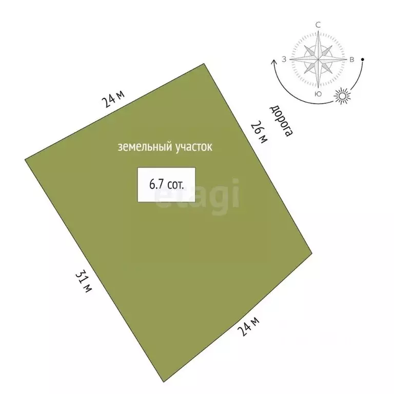 Участок в Коми, Ухта Геолог-69 СОТ,  (6.7 сот.) - Фото 1