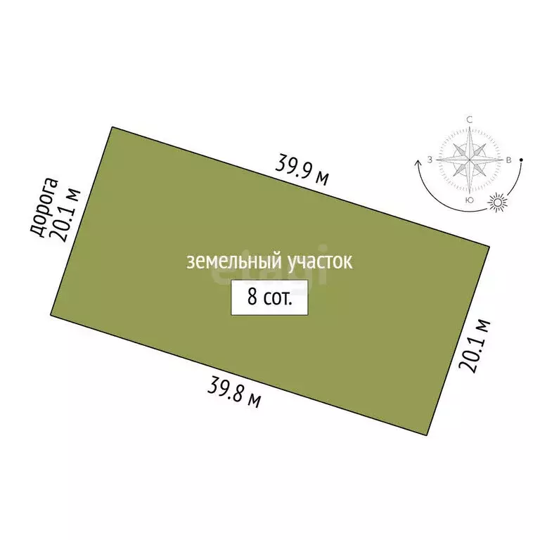 Участок в Пионерское, улица Эсмы Улановой (8 м) - Фото 1