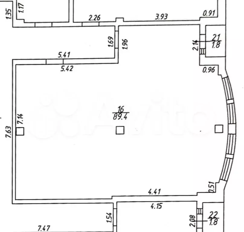 Офис в историческом центре, 89.4м - Фото 0