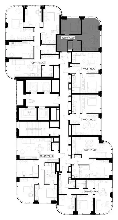 1-комнатная квартира: Москва, Вишнёвая улица, 7с43 (42 м) - Фото 1