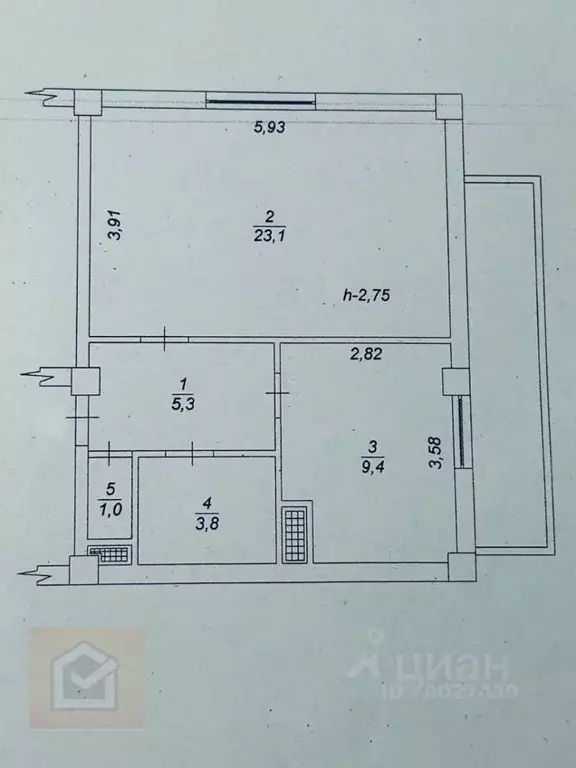 1-к кв. Севастополь просп. Генерала Острякова, 250Б (44.7 м) - Фото 2