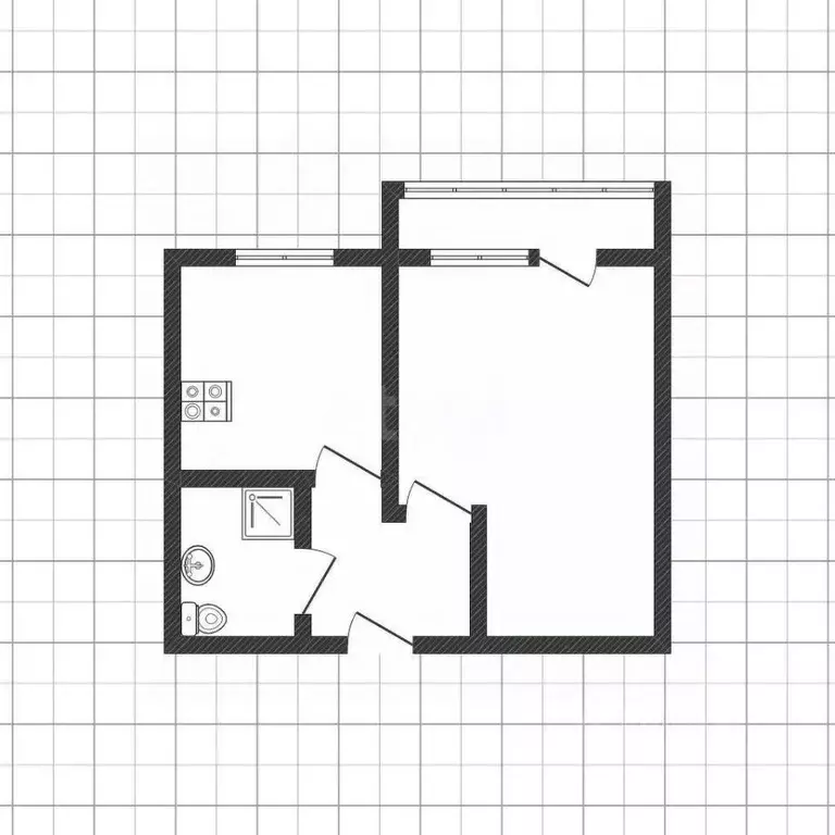 1-к кв. Белгородская область, Белгород Восточная ул., 5 (32.0 м) - Фото 2