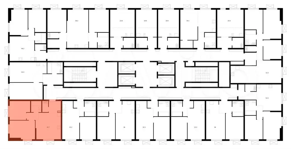 2-к. квартира, 48,7 м, 33/33 эт. - Фото 1