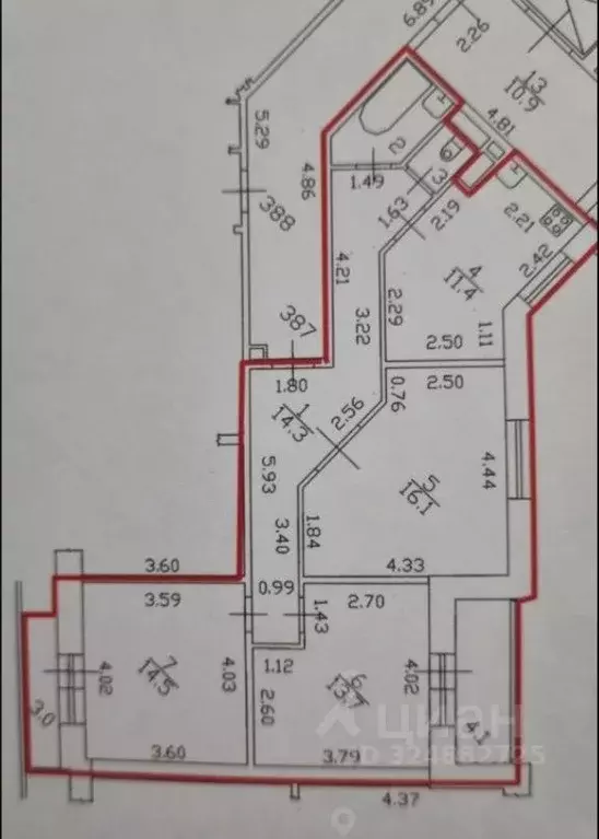 3-к кв. Санкт-Петербург Мебельная ул., 21к1 (74.5 м) - Фото 2