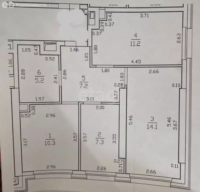 3-комнатная квартира: Казань, улица Братьев Батталовых, 20Ак2 (55.3 м) - Фото 0