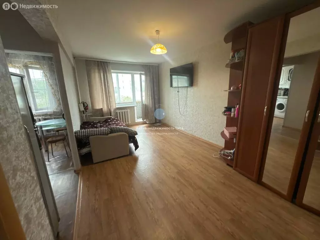 1-комнатная квартира: Чита, улица Гагарина, 3А (33 м) - Фото 1
