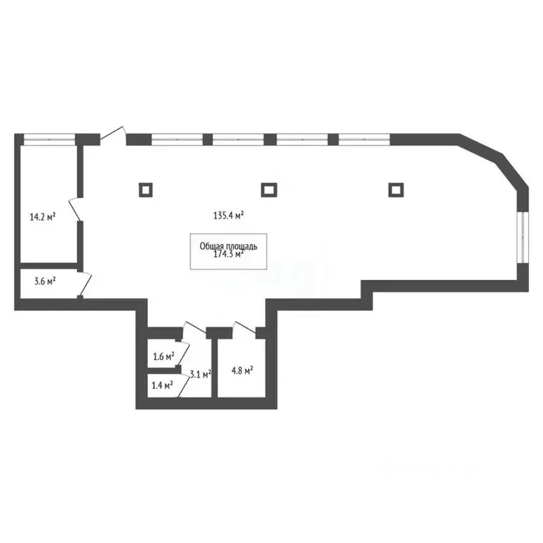 Помещение свободного назначения в Новосибирская область, Новосибирск ... - Фото 2