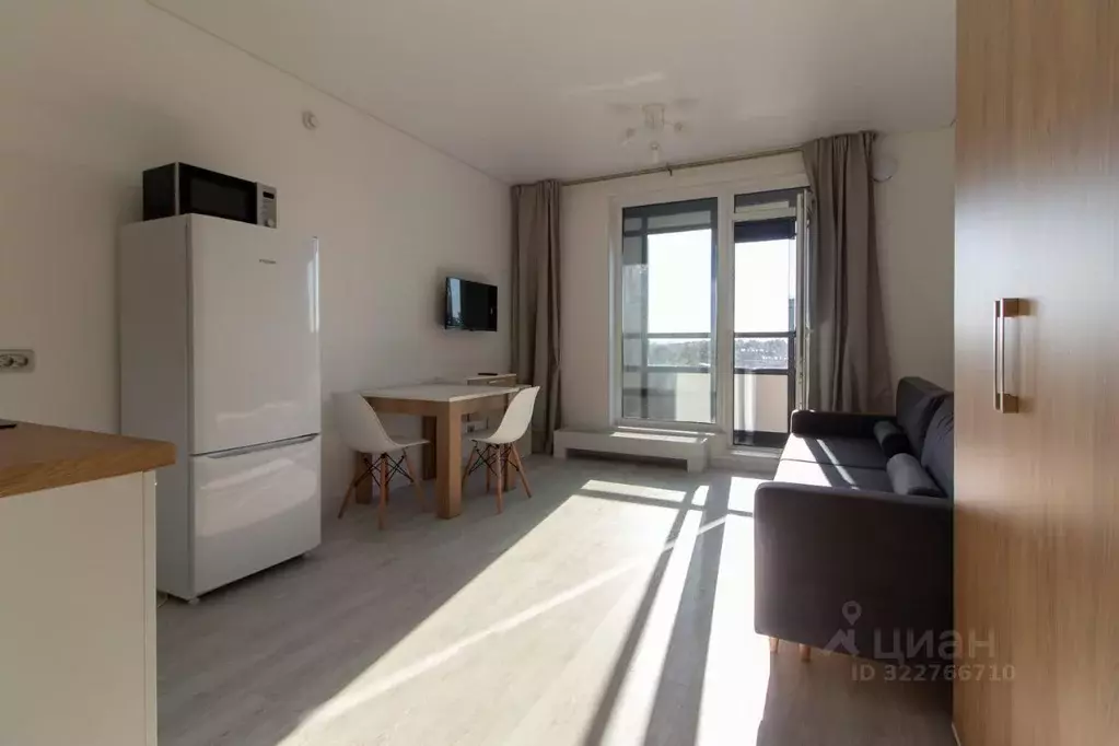 Студия Санкт-Петербург Уральская ул., 23 (25.0 м) - Фото 1