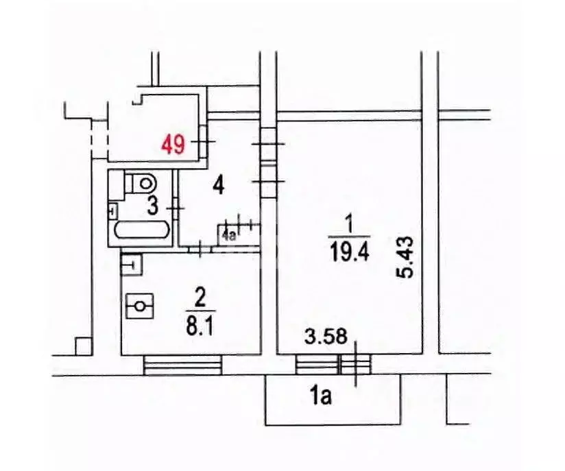 1-к кв. Москва Большая Серпуховская ул., 34К5 (37.0 м) - Фото 1