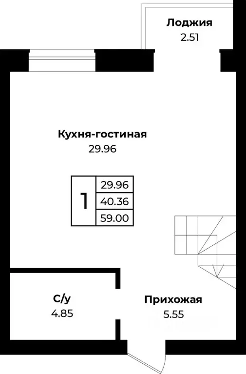 1-к кв. Оренбургская область, Оренбургский район, пос. Пригородный ... - Фото 0