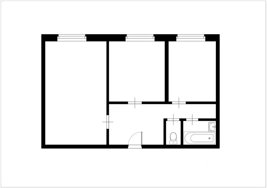 2-к кв. Санкт-Петербург ул. Маршала Казакова, 28к1 (51.8 м) - Фото 0