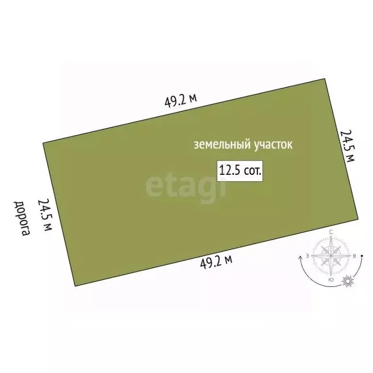 Участок в Свердловская область, Талица Цветочная ул. (12.5 сот.) - Фото 2