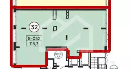 Помещение свободного назначения в Москва бул. Скандинавский, 17 (115 ... - Фото 1