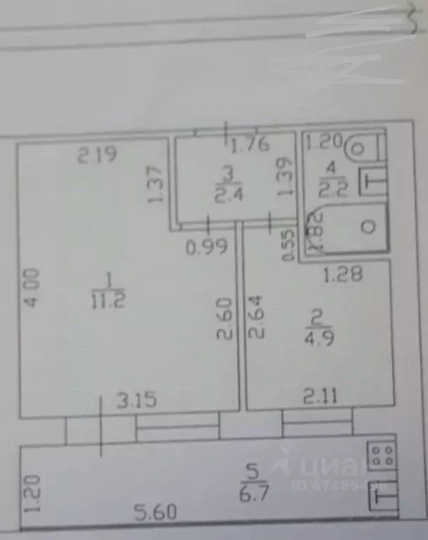 2-к кв. Краснодарский край, Анапа ул. Лермонтова, 119 (30.0 м) - Фото 2