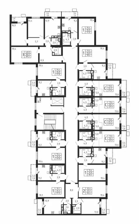 2-к кв. Московская область, Мытищи городской округ, д. Пирогово ... - Фото 2