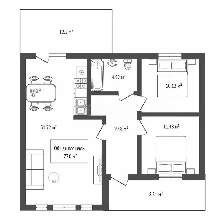 Дом в Новосибирская область, Бердск Слава садовое товарищество, ул. ... - Фото 0