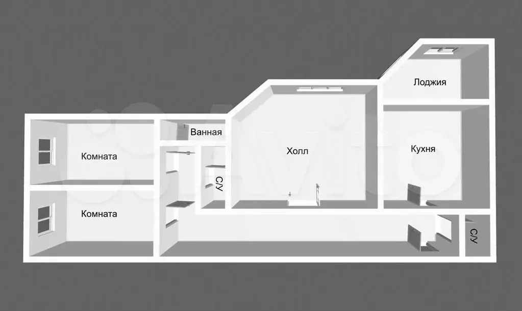 3-к. квартира, 120 м, 10/14 эт. - Фото 0