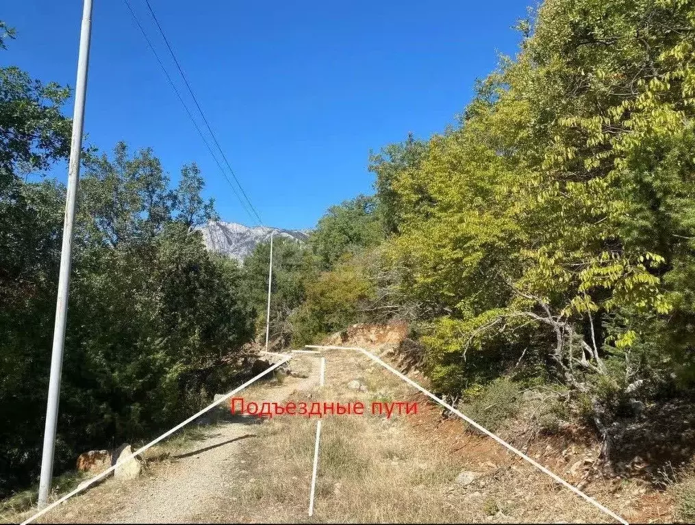 Участок в Крым, Ялта муниципальный округ, Гаспра пгт ш. ... - Фото 1