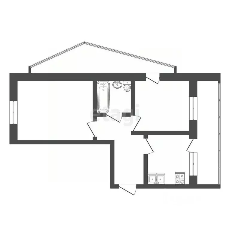 2-к кв. Забайкальский край, Чита Северный мкр, 51 (58.0 м) - Фото 1
