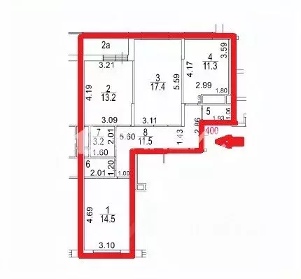 3-к кв. Москва Чоботовская ул., 2к1 (75.6 м) - Фото 2