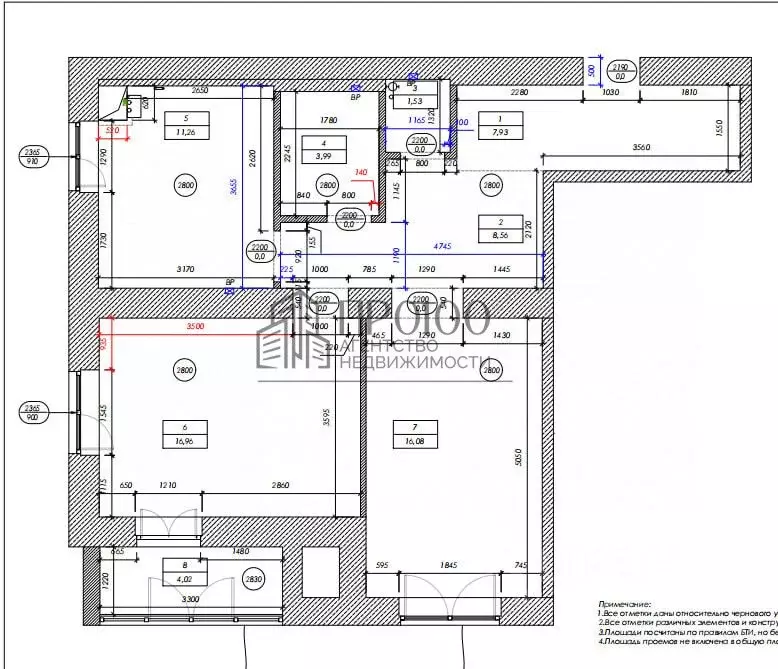 2-к кв. Калужская область, Калуга Резервный пер., 11 (70.33 м) - Фото 2