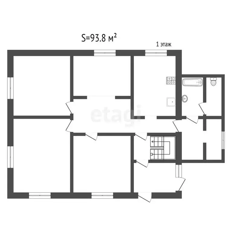 Дом в посёлок городского типа Радица-Крыловка, переулок Кольцова (93.8 ... - Фото 2