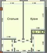 1-к кв. Кабардино-Балкария, Нальчик ул. Героя России Т.М. Тамазова, 5 ... - Фото 1