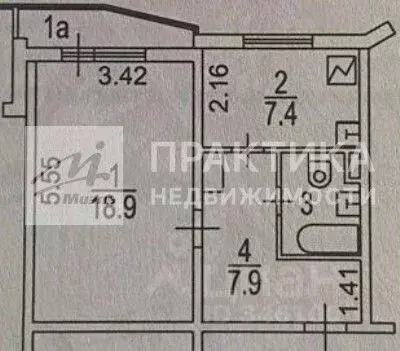 1-к кв. Москва ул. Маршала Савицкого, 6к1 (37.7 м) - Фото 1