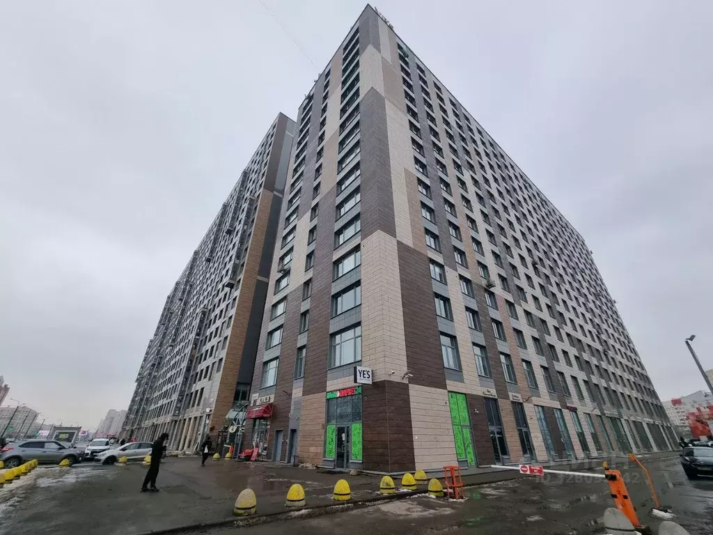 Студия Санкт-Петербург ул. Хошимина, 16 (27.4 м) - Фото 2