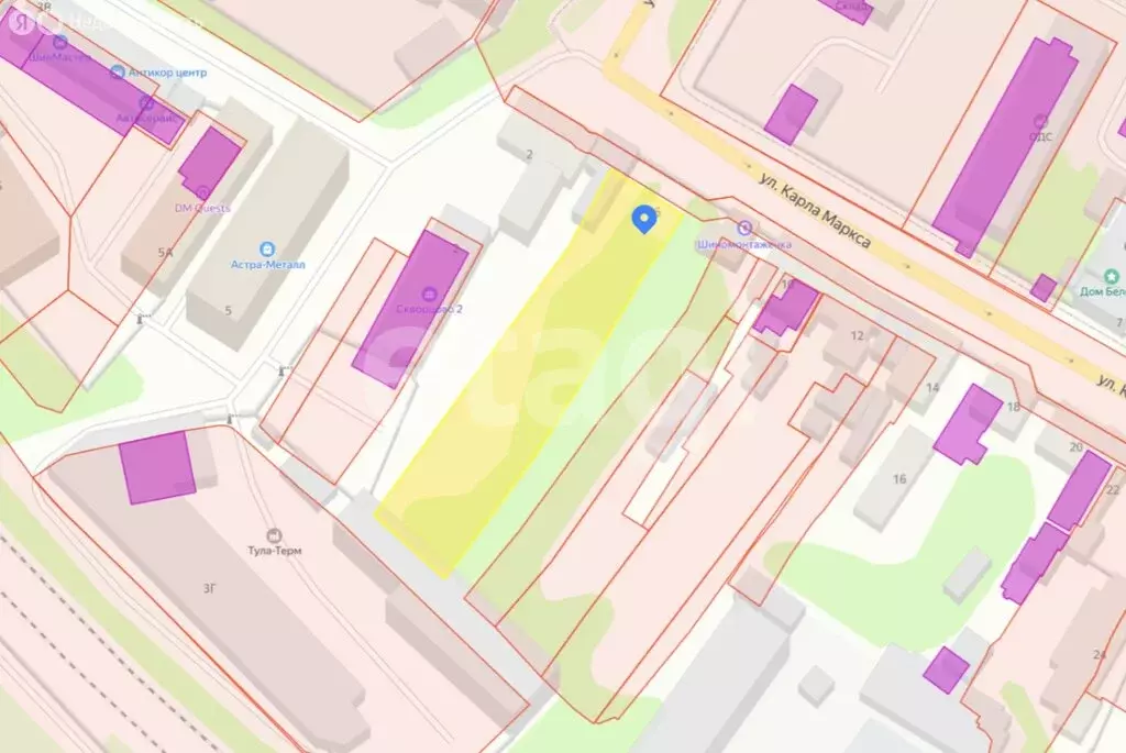 Участок в Тула, улица Карла Маркса (15 м) - Фото 1