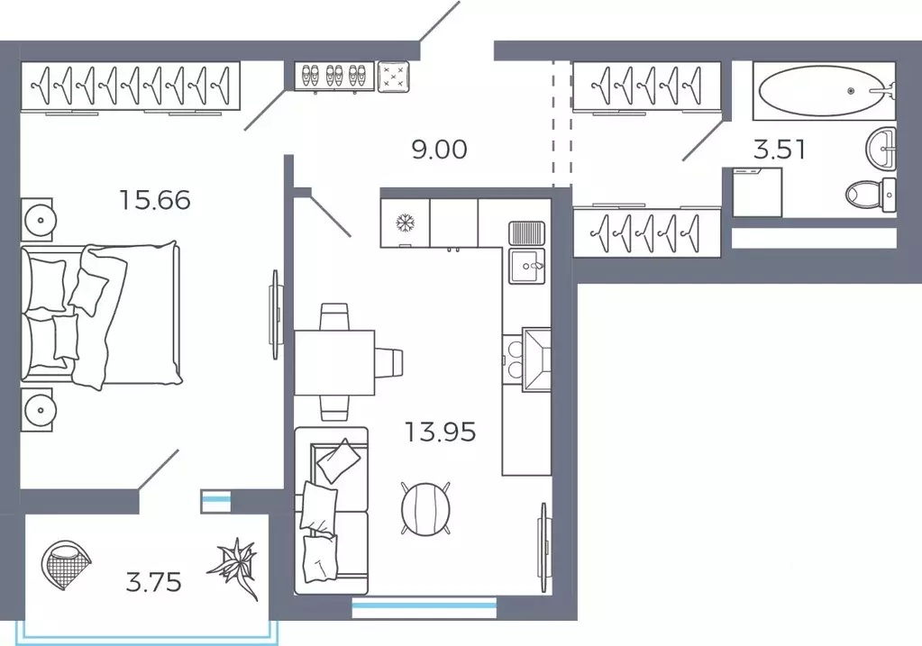 1-к кв. Самарская область, Волжский район, Лопатино с/пос, пос. ... - Фото 0