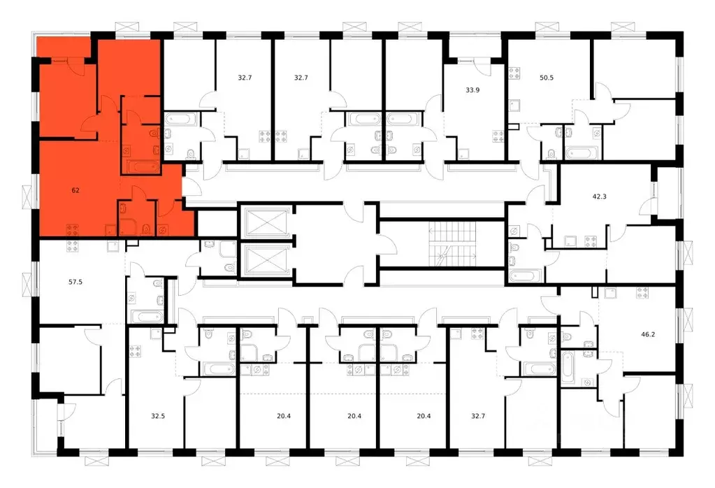 2-к кв. Сахалинская область, Южно-Сахалинск Уюн Парк жилой комплекс, ... - Фото 2