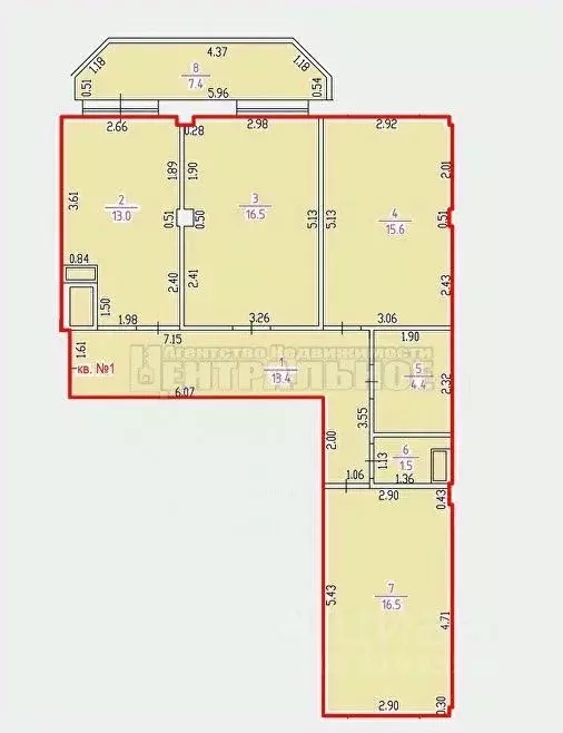 3-к кв. Смоленская область, Смоленск Кловская ул., 11А (87.9 м) - Фото 1