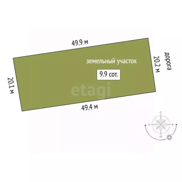 Участок в Тюменская область, Нижнетавдинский муниципальный округ, ... - Фото 1