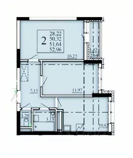 2-к кв. Башкортостан, Уфа Затон-Восточный жилрайон, Паруса жилой ... - Фото 1