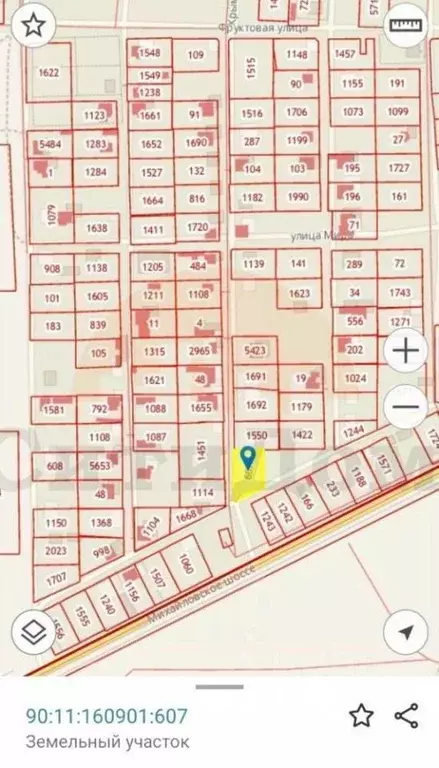 Участок в Крым, Сакский район, Ореховское с/пос, с. Михайловка ул. ... - Фото 1