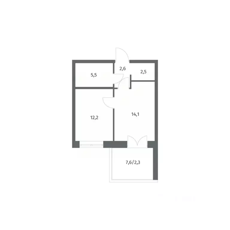 1-к кв. Ленинградская область, Ломоносовский район, Аннинское ... - Фото 1