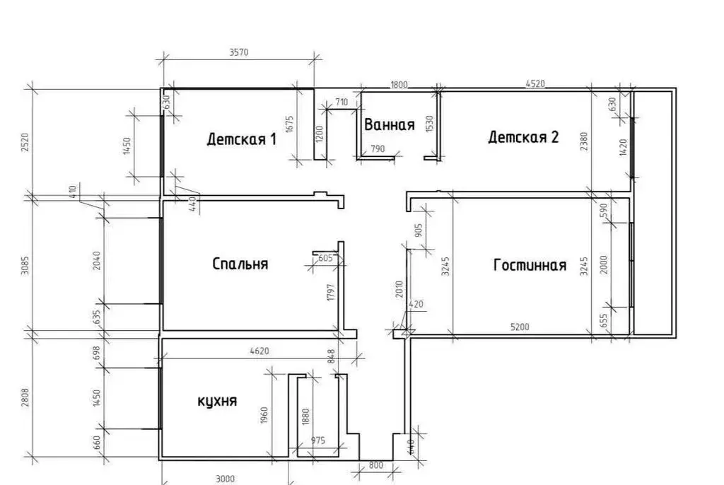 4-комнатная квартира: посёлок Косая Гора, улица Пушкина, 17 (78 м) - Фото 1
