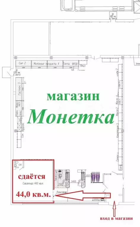 Помещение, 44 м, г. Лысьва, Гайдара, 5 - Фото 0
