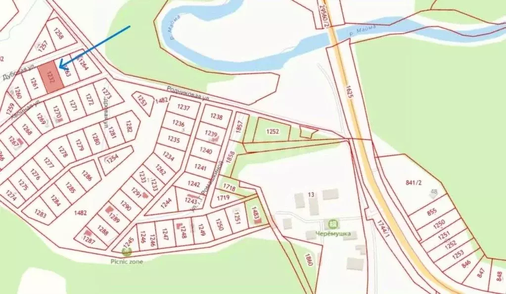 Участок в Алтай, Майминский район, с. Кызыл-Озек ул. Дубовая, 7 (8.5 ... - Фото 1