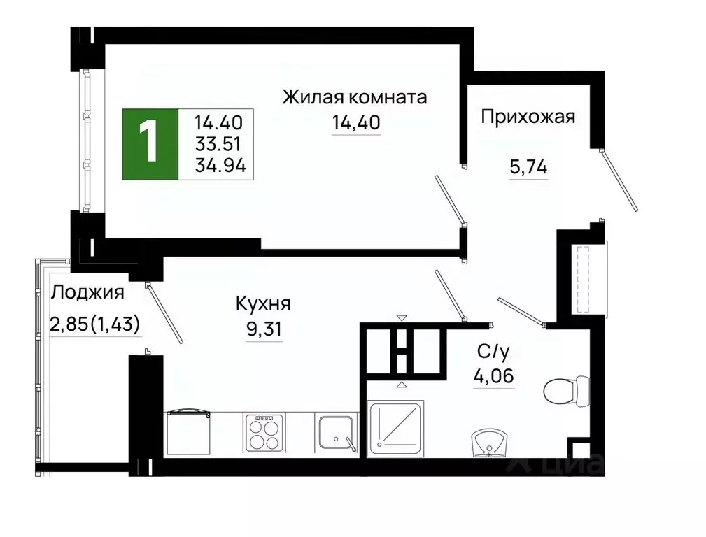 1-к кв. Ростовская область, Ростов-на-Дону Нефтекачка кв-л, Октябрь ... - Фото 0