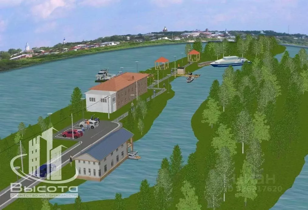 Участок в Рязанская область, Касимов ул. Затон-Остров, 3 (14.2 сот.) - Фото 1