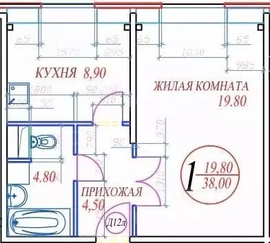 1-к кв. Московская область, Истра муниципальный округ, с. Рождествено ... - Фото 2