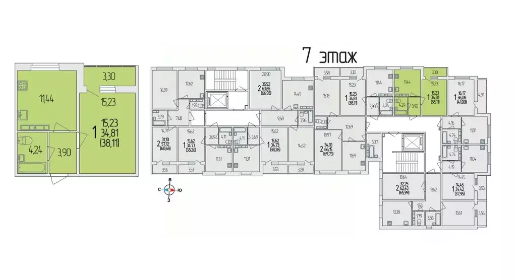 1-к кв. Белгородская область, Белгородский район, Разумное рп ул. ... - Фото 1