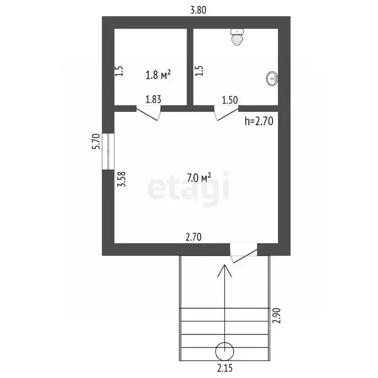 Офис в Крым, Алушта ул. Багликова (21 м) - Фото 2