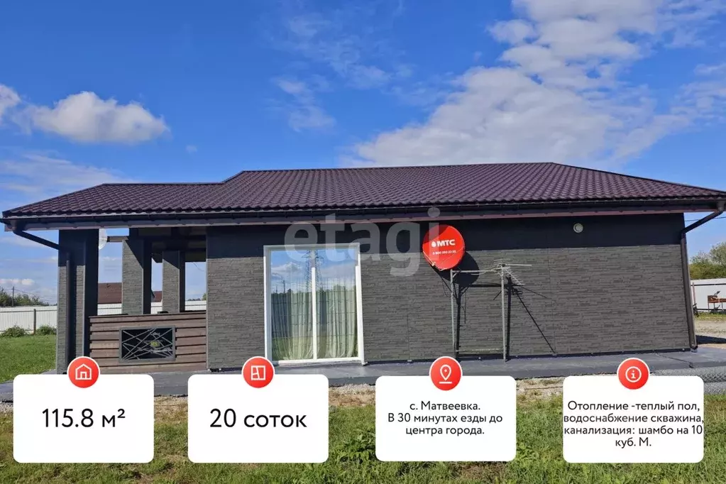 Дом в Хабаровский край, Хабаровский район, Тополевское с/пос, с. ... - Фото 1