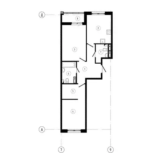 2-комнатная квартира: Омск, микрорайон Зелёная Река (67.9 м) - Фото 1