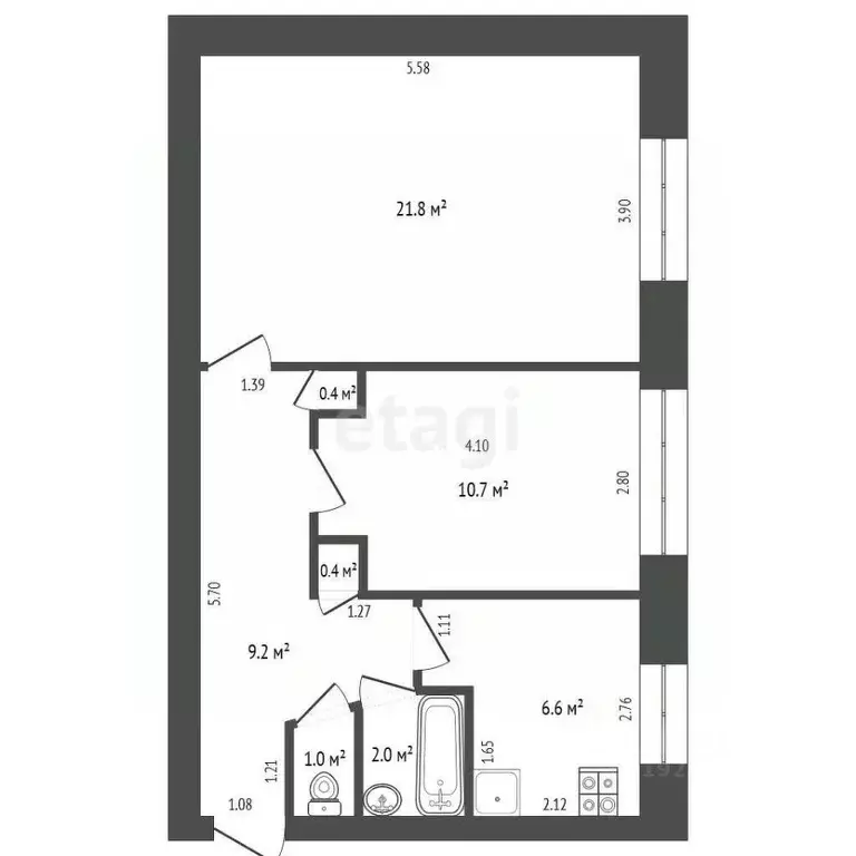 2-к кв. Карелия, Сегежа бул. Советов, 8 (52.1 м) - Фото 1