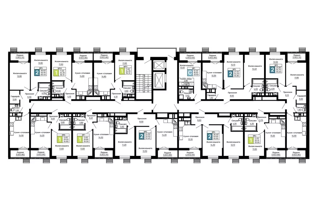 2-к кв. Адыгея, Тахтамукайский район, Яблоновский пгт  (60.4 м) - Фото 2